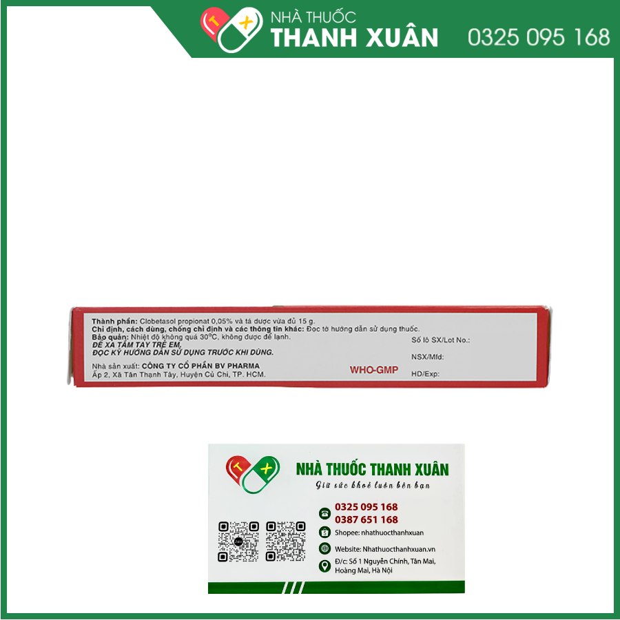Clobap trị viêm da