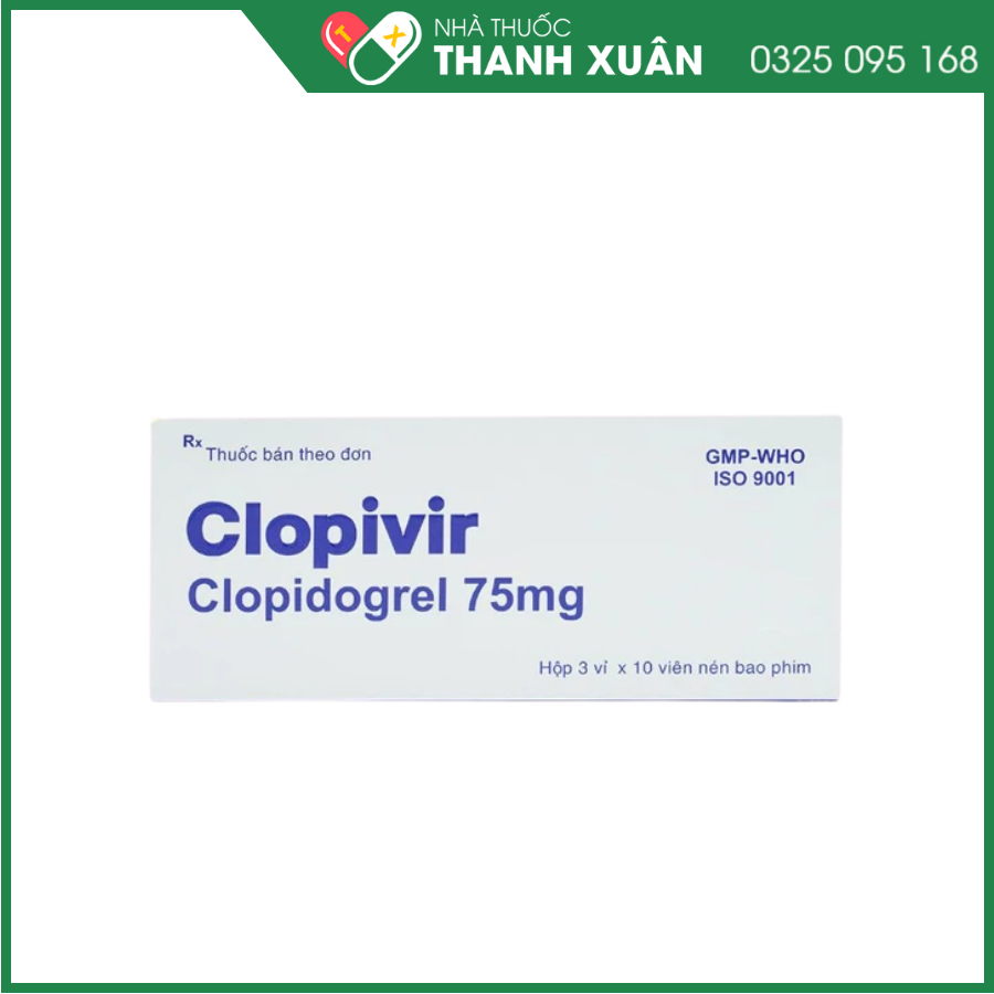 Clopivir phòng ngừa nhồi máu cơ tim, đột quỵ