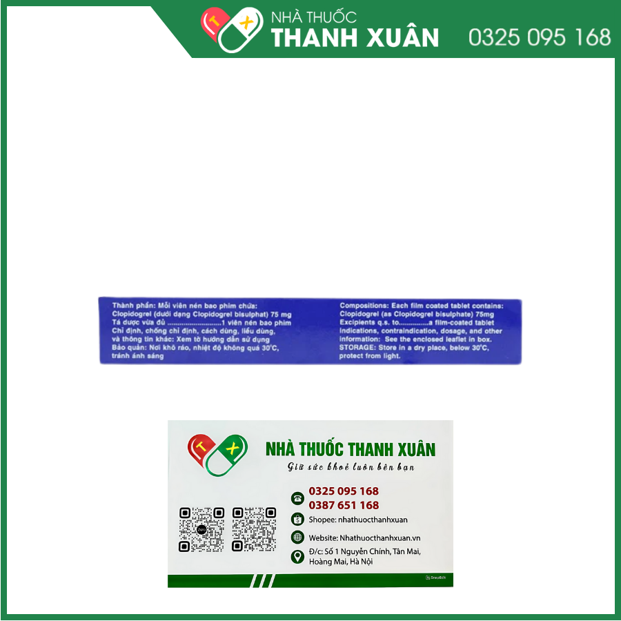 Clopivir phòng ngừa nhồi máu cơ tim, đột quỵ