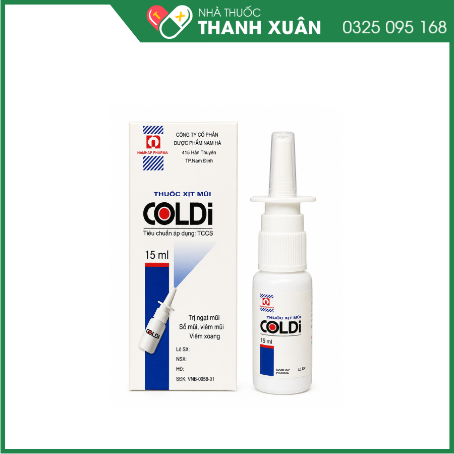 Coldi trị viêm xoang, viêm mũi
