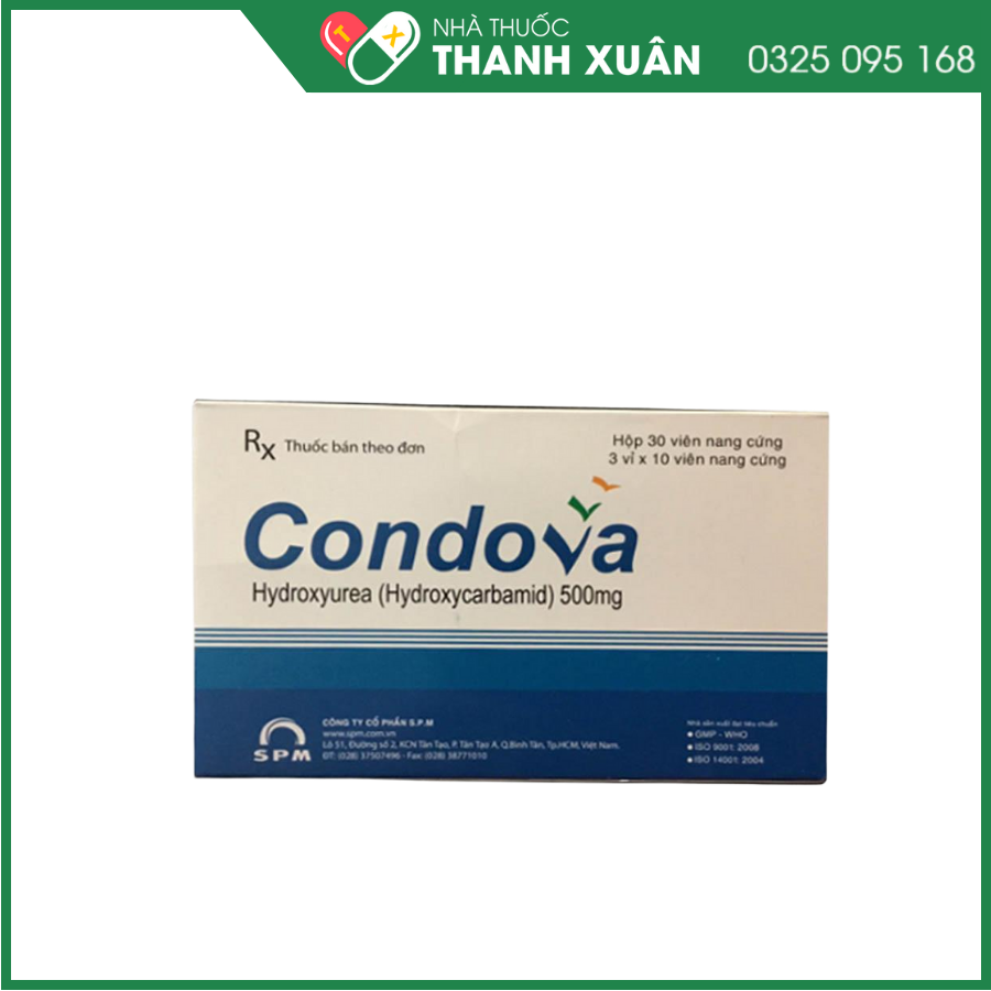 Condova điều trị U hắc tố, ung thư bạch cầu tủy bào mạn tính,..