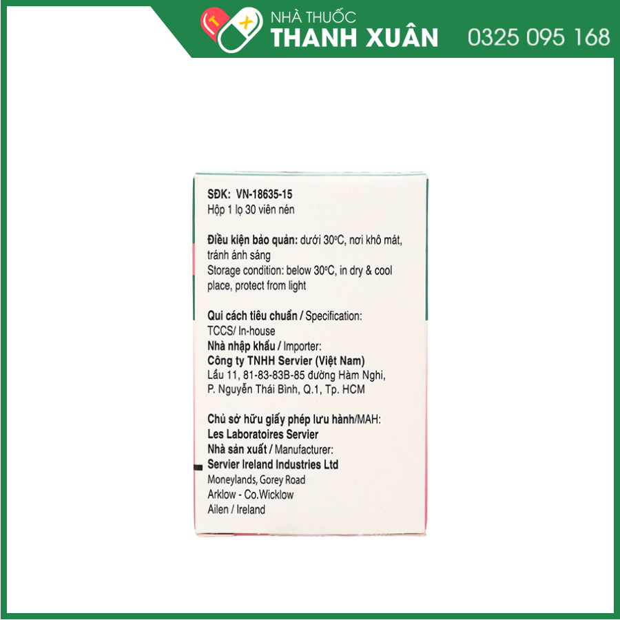 Thuốc Coveram 5mg/5mg trị tăng huyết áp, mạch vành