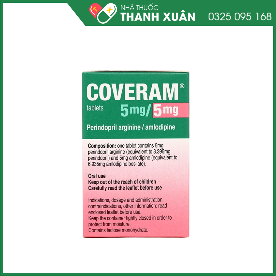 Thuốc Coveram 5mg/5mg trị tăng huyết áp, mạch vành