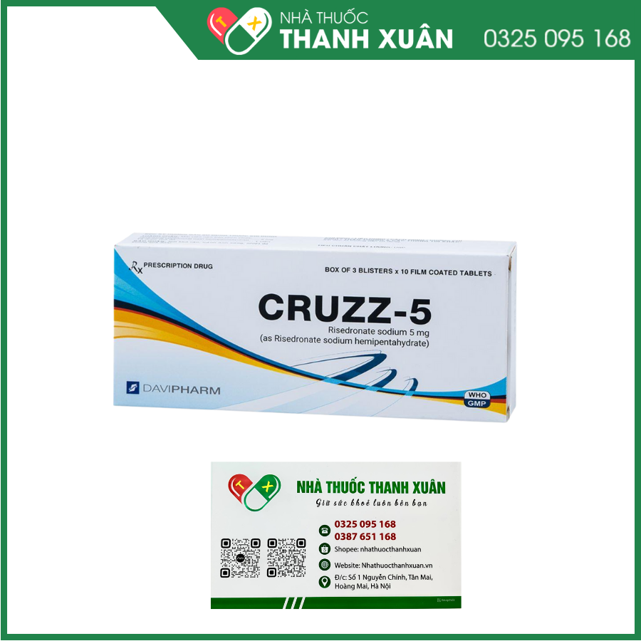 Cruzz-5 điều trị loãng xương ở phụ nữ sau thời kỳ mãn kinh