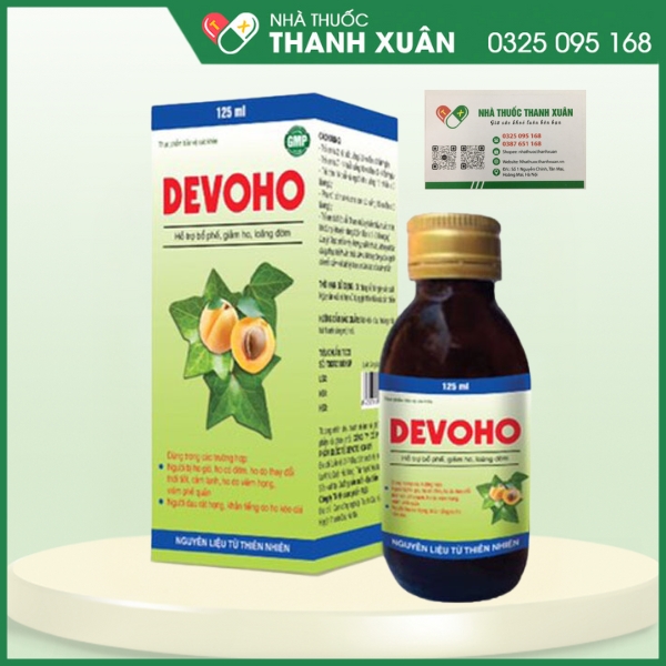 DEVOHO - Hỗ trợ bổ phế, ấm họng, giảm ho, loãng đờm