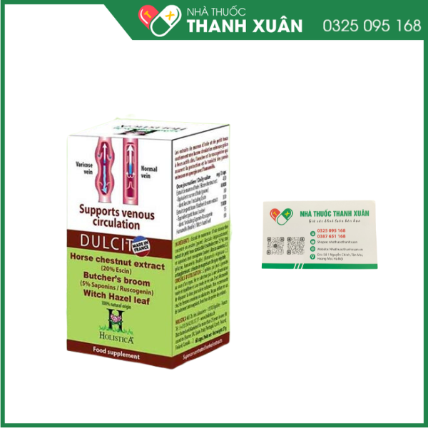 DULCIT hỗ trợ giảm các triệu chứng phù chân do giãn tĩnh mạch, nứt hậu môn do bị trĩ