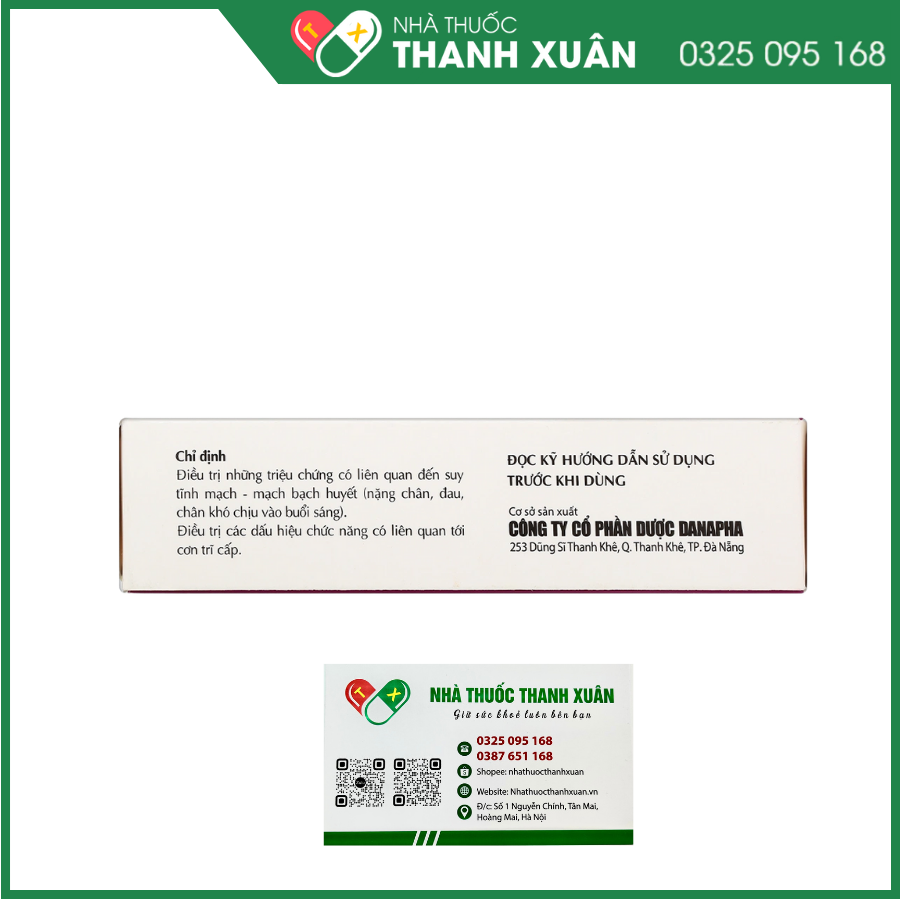 Dacolfort điều trị những triệu chứng có liên quan đến suy tĩnh mạch, mạch bạch huyết