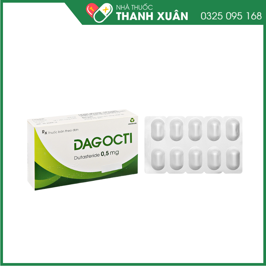 Dagocti 0.5mg trị phì đại tuyến tiền liệt lành tính