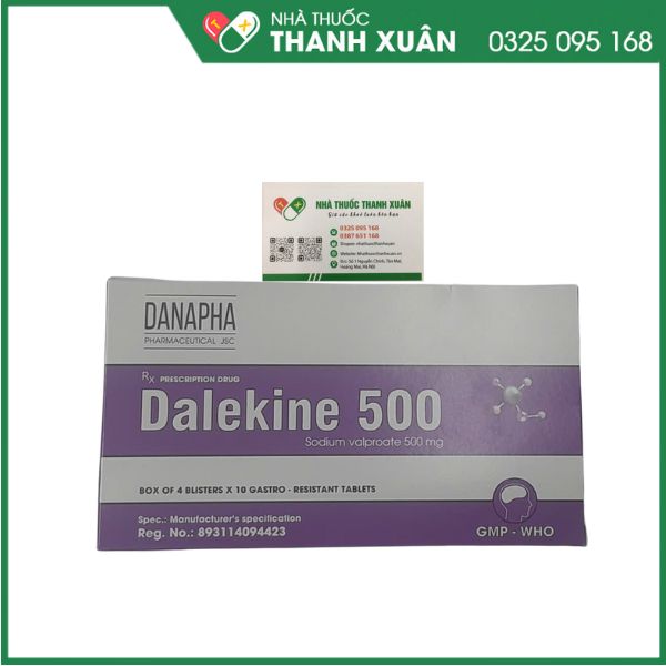 Dalekine 500 thuốc điều trị động kinh, co giật