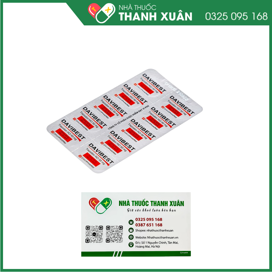 Thuốc Davibest 50mg làm giảm triệu chứng của tất cả các dạng trầm cảm