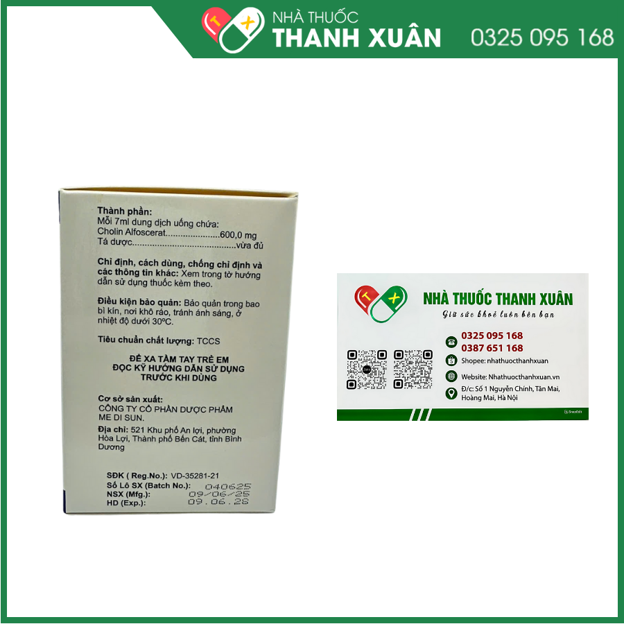 Dung dịch uống Decogamin 600mg dùng cho đột quỵ, chấn thương sọ não, sa sút trí tuệ