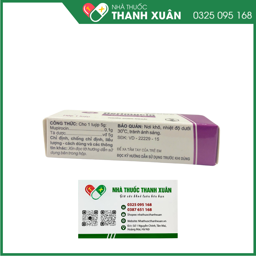Derimucin - Điều trị nhiễm khuẩn ngoài da