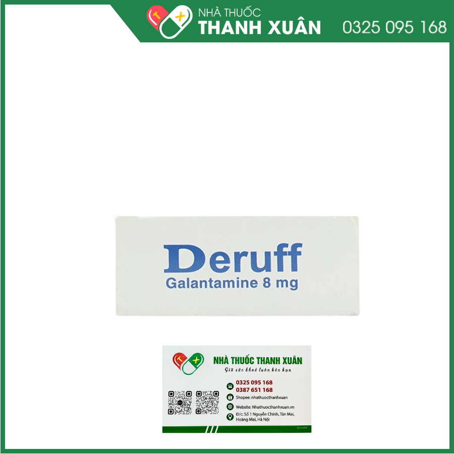 Deruff điều trị chứng sa sút trí tuệ từ nhẹ đến trung bình