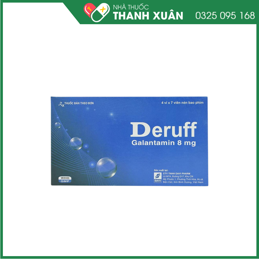 Deruff điều trị chứng sa sút trí tuệ từ nhẹ đến trung bình