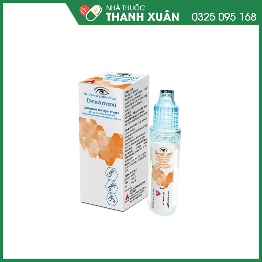 Dexamoxi thuốc kháng sinh điều trị các nhiễm khuẩn ở mắt