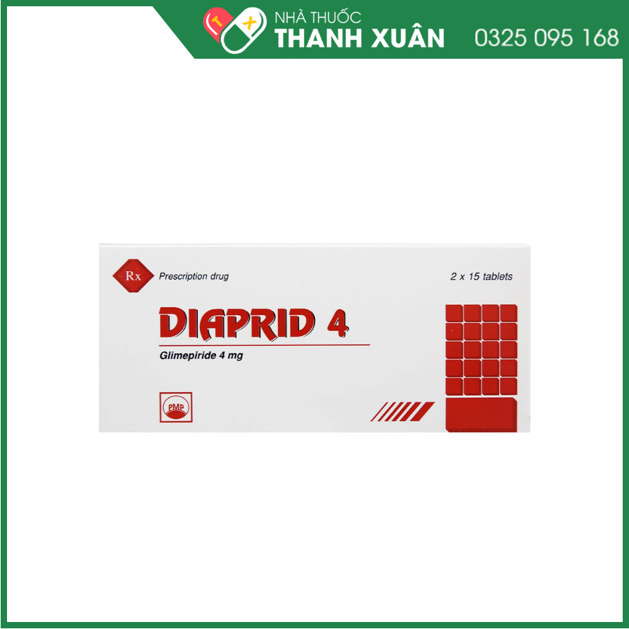 Thuốc Diaprid 4 Pymepharco điều trị đái tháo đường týp 2