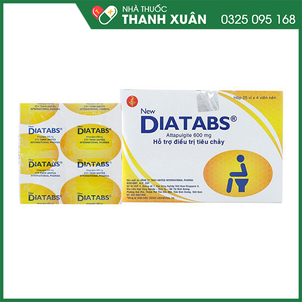 Diatabs hỗ trợ điều trị tiêu chảy
