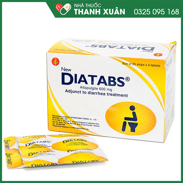 Diatabs hỗ trợ điều trị tiêu chảy