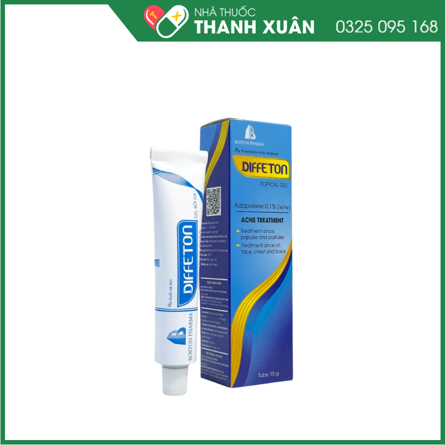 Diffeton điều trị mụn trứng cá, mụn ẩn