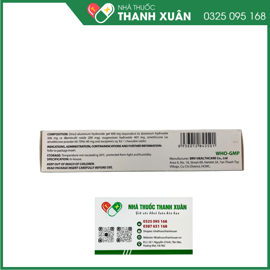 Viên nén nhai Digazo trị chứng tăng tiết acid dạ dày