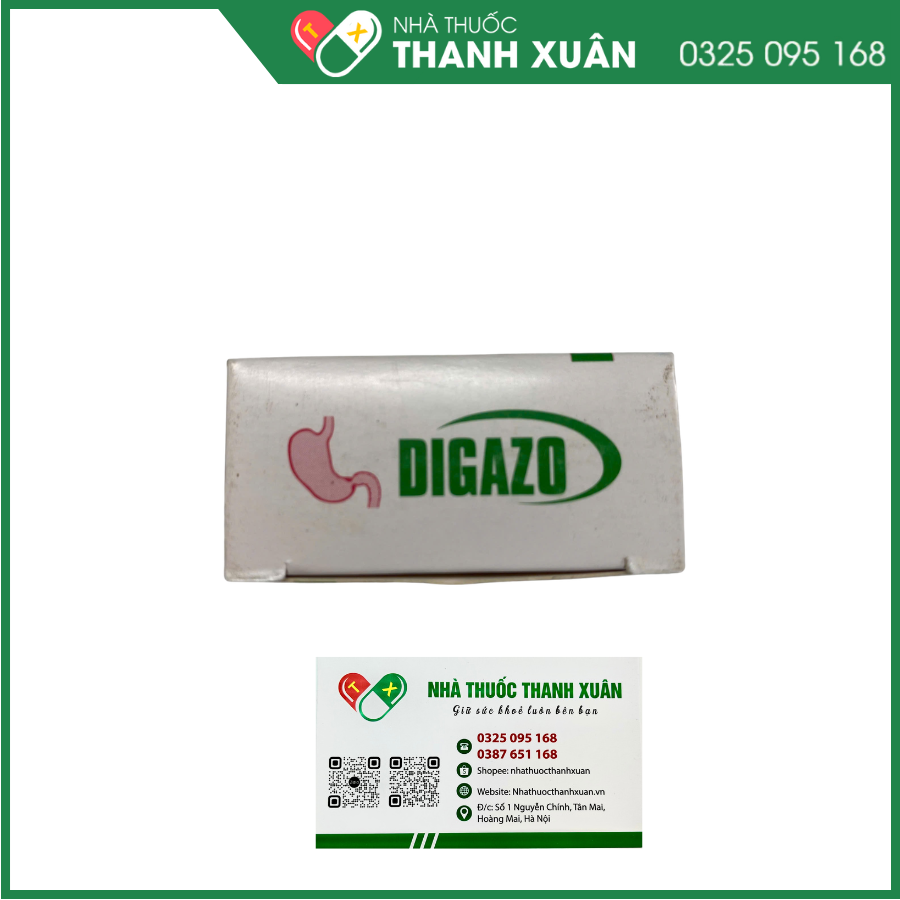 Viên nén nhai Digazo trị chứng tăng tiết acid dạ dày