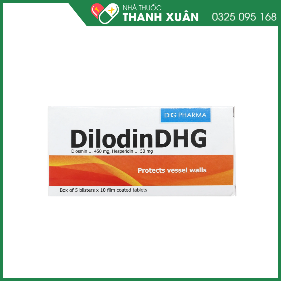 DilodinDHG điều trị các triệu chứng liên quan đến cơn trĩ cấp và bệnh trĩ mạn