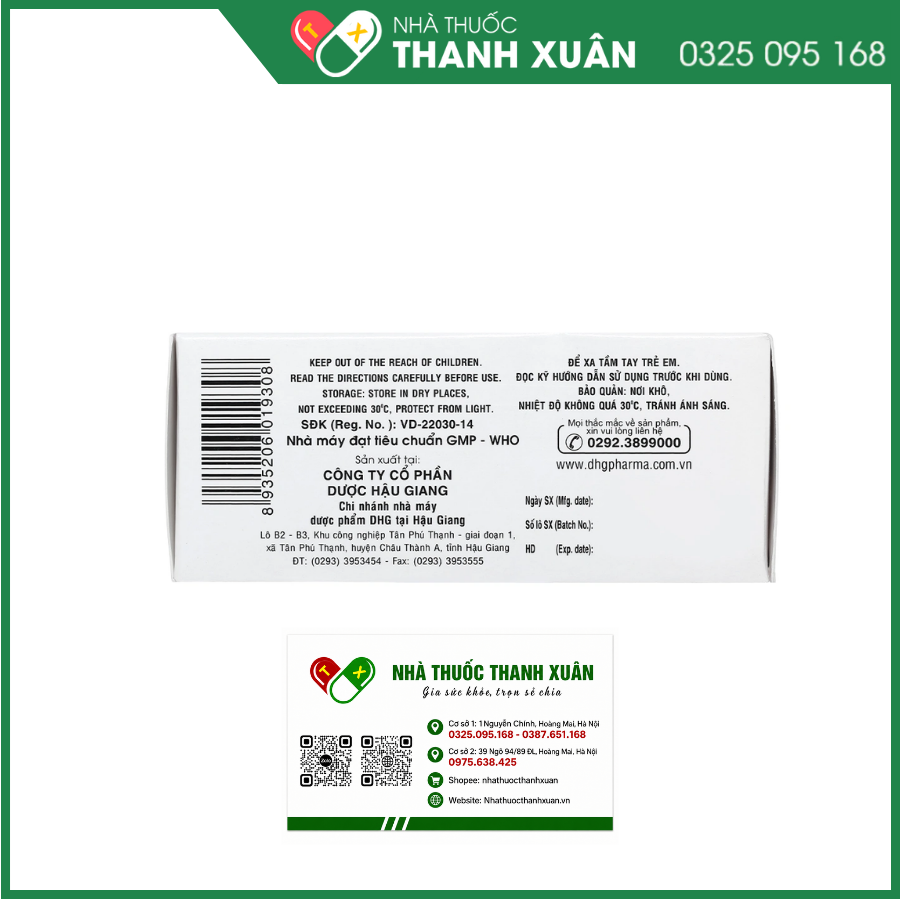 DilodinDHG điều trị các triệu chứng liên quan đến cơn trĩ cấp và bệnh trĩ mạn