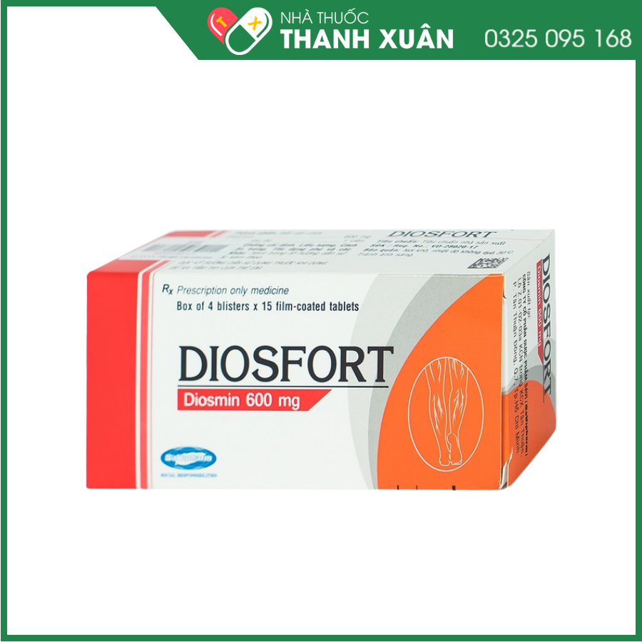 Diosfort 600mg trị trĩ, suy giãn tĩnh mạch