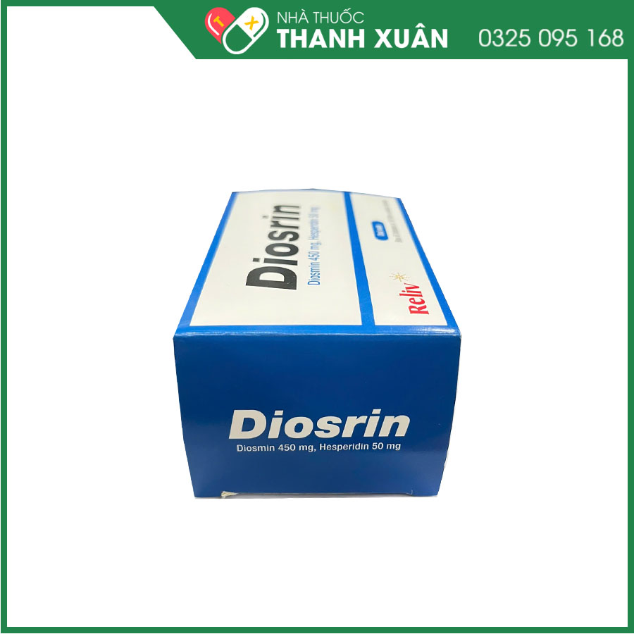 Diosrin điều trị suy giãn tĩnh mạch và cơn đau trĩ cấp
