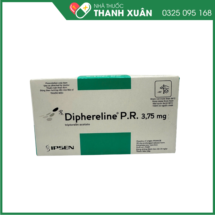 Thuốc Diphereline – điều trị ung thư tuyến tiền liệt và vô sinh nữ