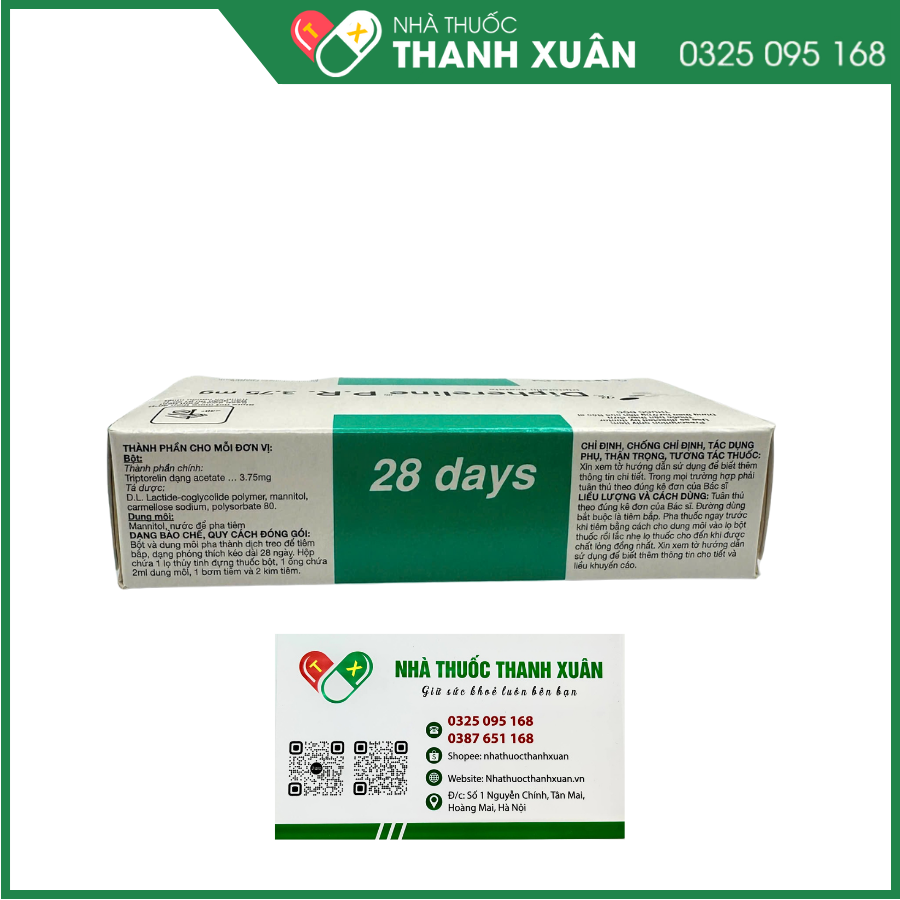 Thuốc Diphereline – điều trị ung thư tuyến tiền liệt và vô sinh nữ
