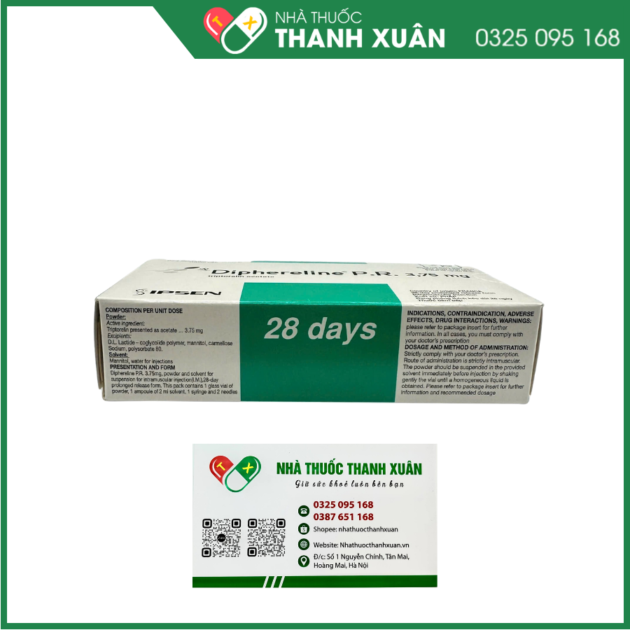 Thuốc Diphereline – điều trị ung thư tuyến tiền liệt và vô sinh nữ
