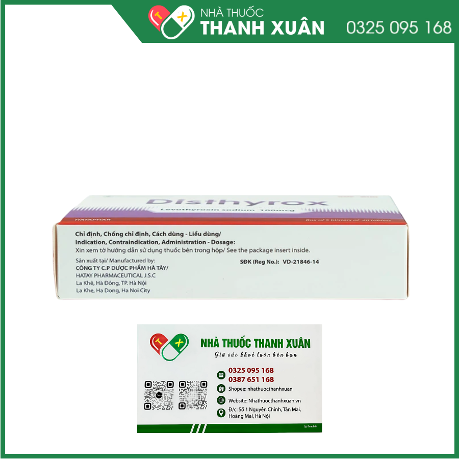 Disthyrox điều trị thay thế trong suy giáp, bệnh bướu giáp lành tính