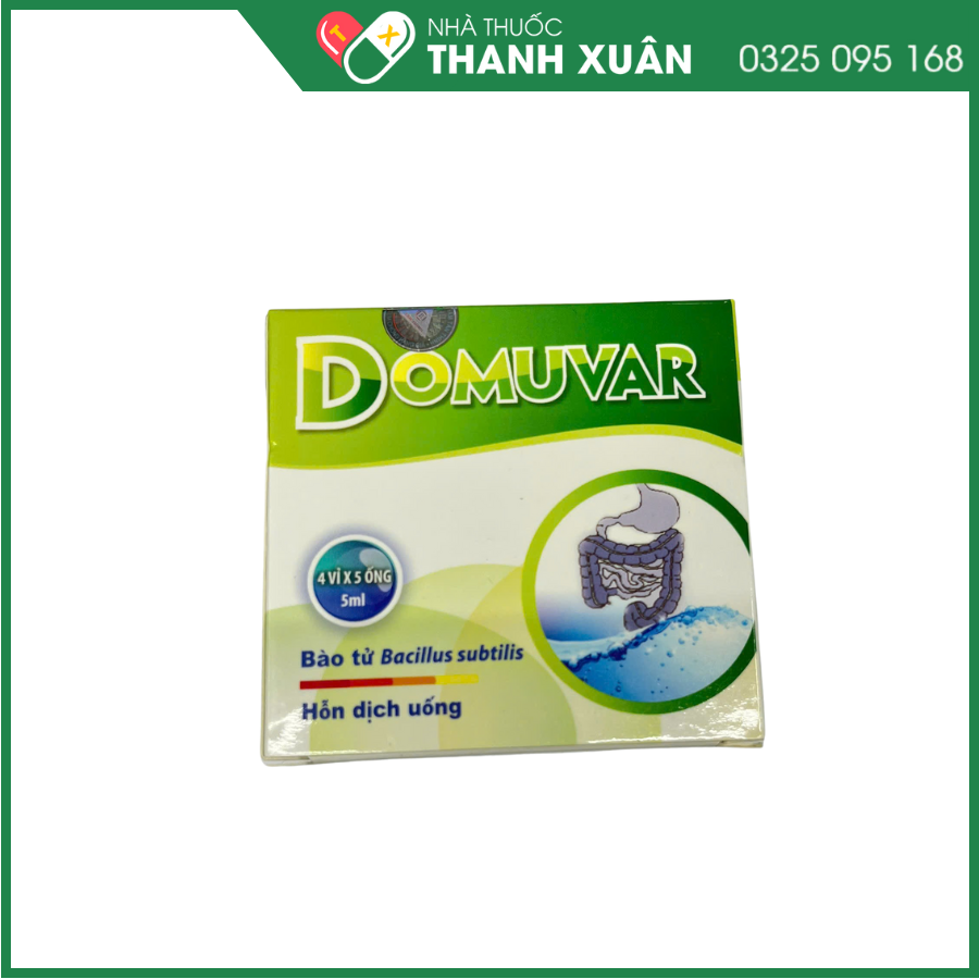 Domuvar hỗ trợ đường ruột, ngăn ngừa rối loạn tiêu hóa