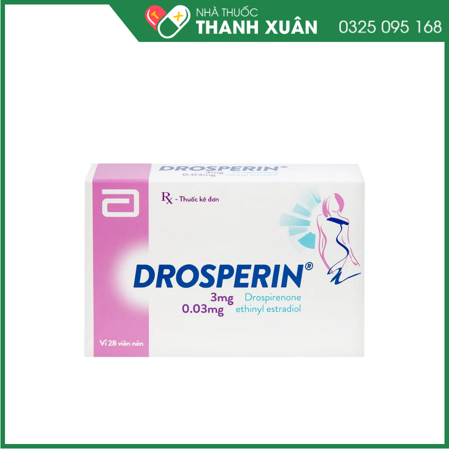 Drosperin thuốc tránh thai hằng ngày (1 vỉ x 28 viên)