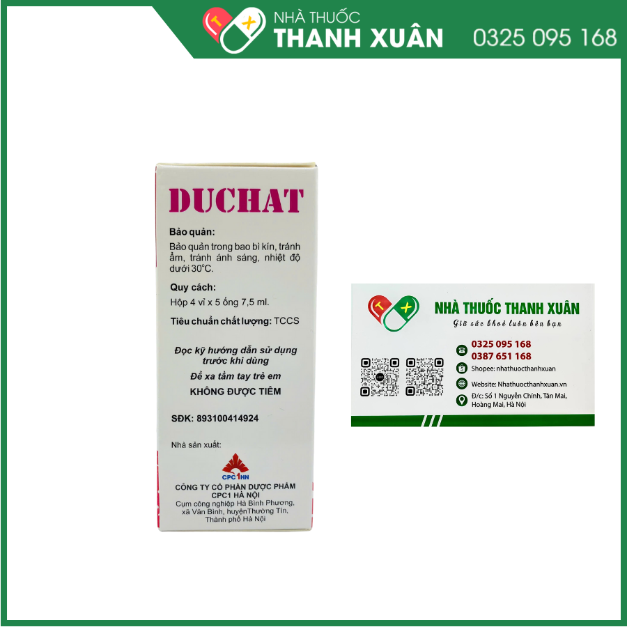 Duchat - Dự phòng trong trường hợp thiếu vitamin và các acid amin thiết yếu trong giai đoạn tăng trưởng