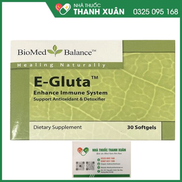 E-Gluta tăng cường khả năng miễn dịch, hỗ trợ giải độc gan