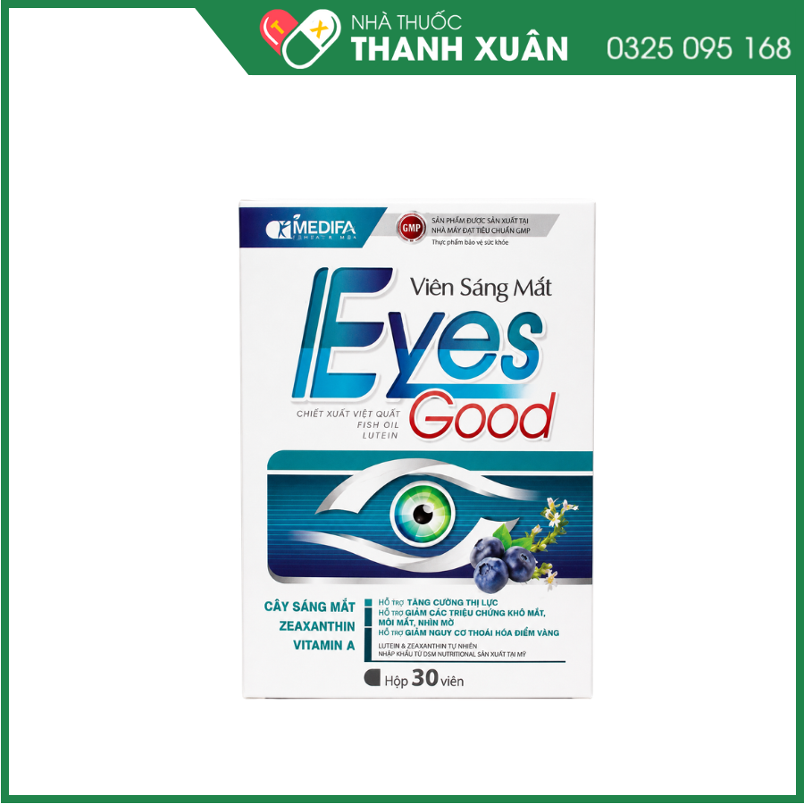 Viên sáng mắt EYES GOOD giúp bổ mắt, tăng cường thị lực.
