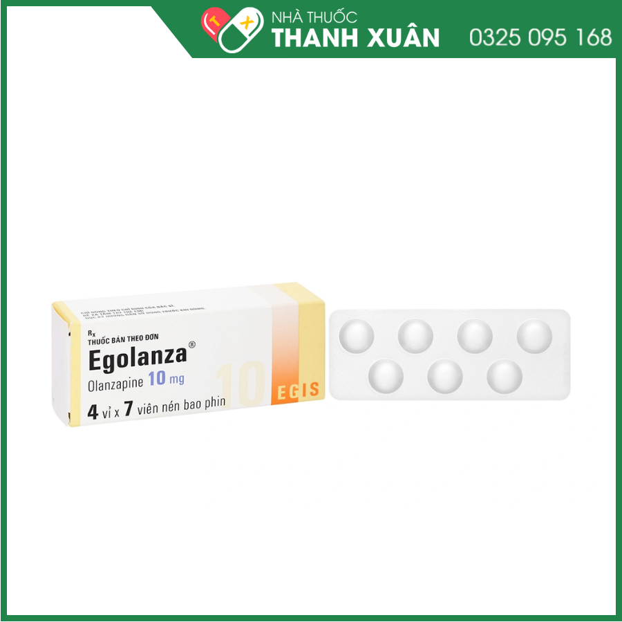 Egolanza 10mg trị tâm thần phân liệt, rối loạn lưỡng cực