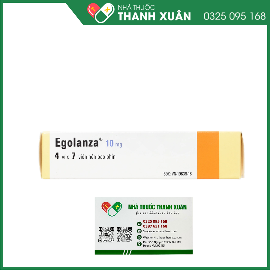 Egolanza 10mg trị tâm thần phân liệt, rối loạn lưỡng cực