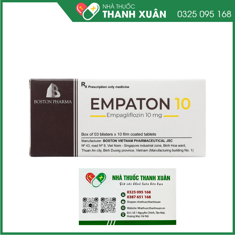 Empator Empaton 10 điều trị đái tháo đường type 2