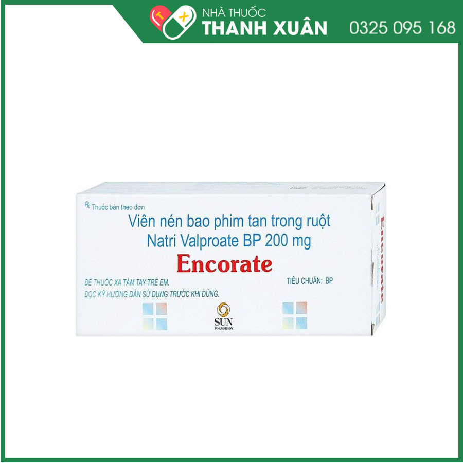 Encorate thuốc điều trị động kinh và rối loạn cảm xúc lưỡng cực