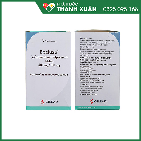Epclusa - thuốc điều trị viêm gan C