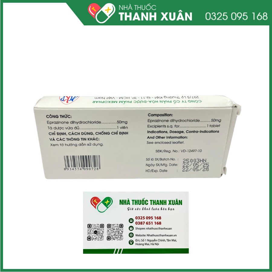 Eramux giảm ho long đờm hiệu quả