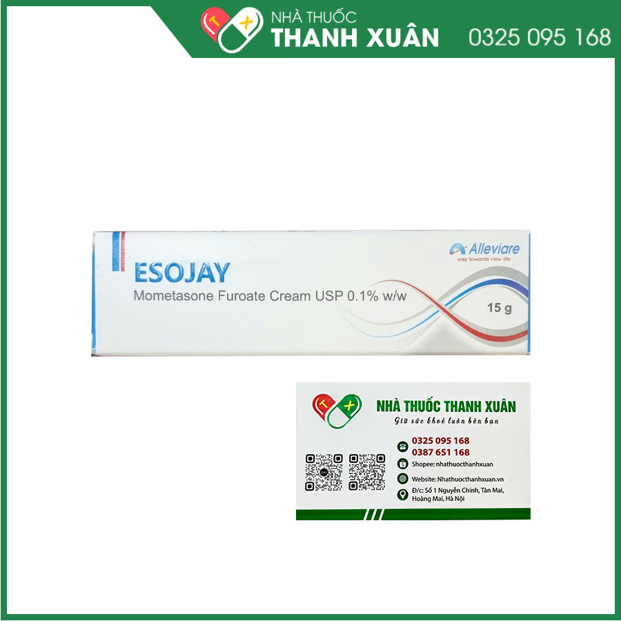 Esojay điều trị viêm da dị ứng và ngứa của bệnh vảy nến