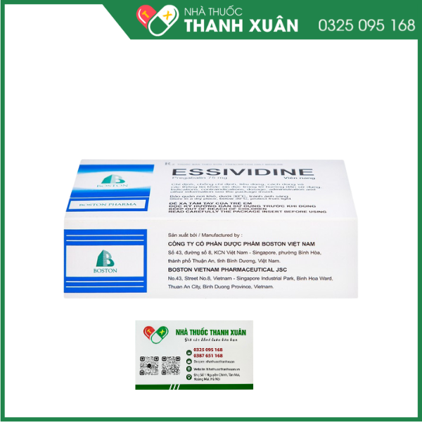 Essividine 75mg điều trị động kinh, rối loạn lo âu
