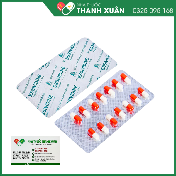 Essividine 75mg điều trị động kinh, rối loạn lo âu