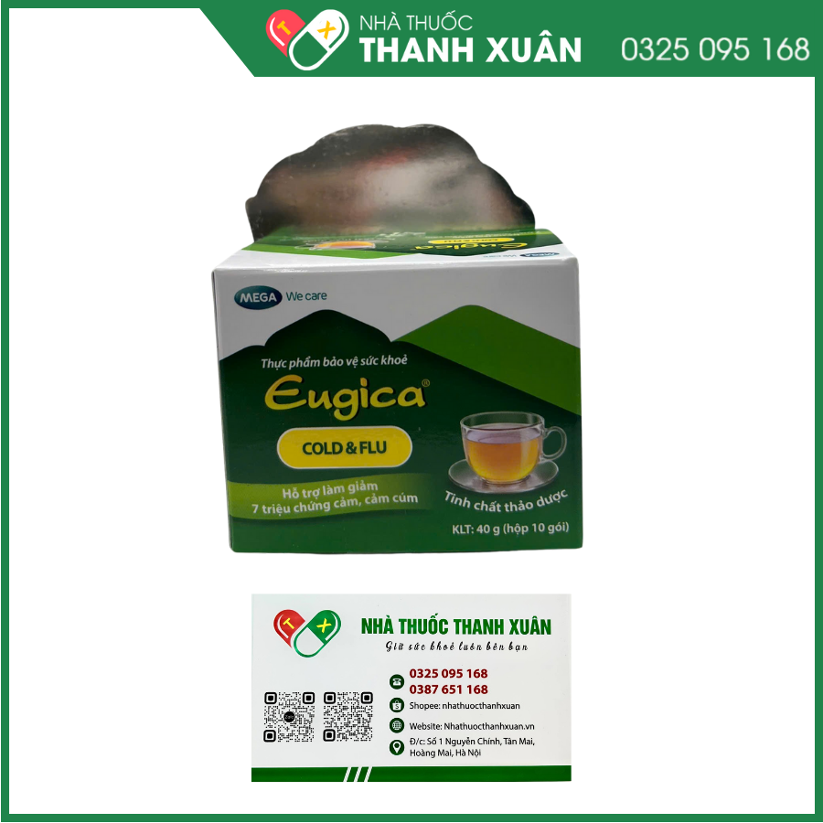Eugica Cold &amp; Flu - Hỗ trợ làm giảm triệu chứng cảm, cảm cúm thông thường