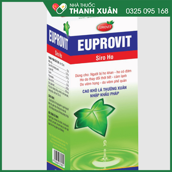 Siro ho Euprovit - giảm ho, tăng cường đề kháng hô hấp