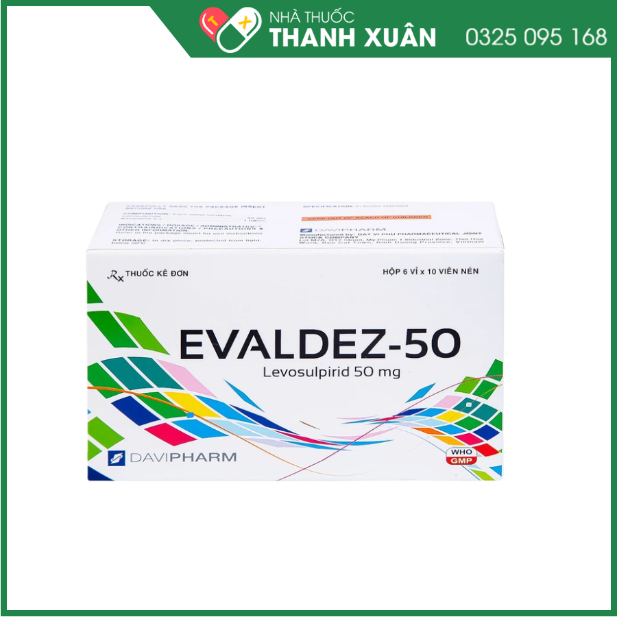 Thuốc Evaldez giảm chứng khó tiêu, điều trị trầm cảm